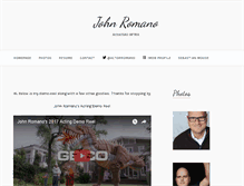 Tablet Screenshot of johnromano.net